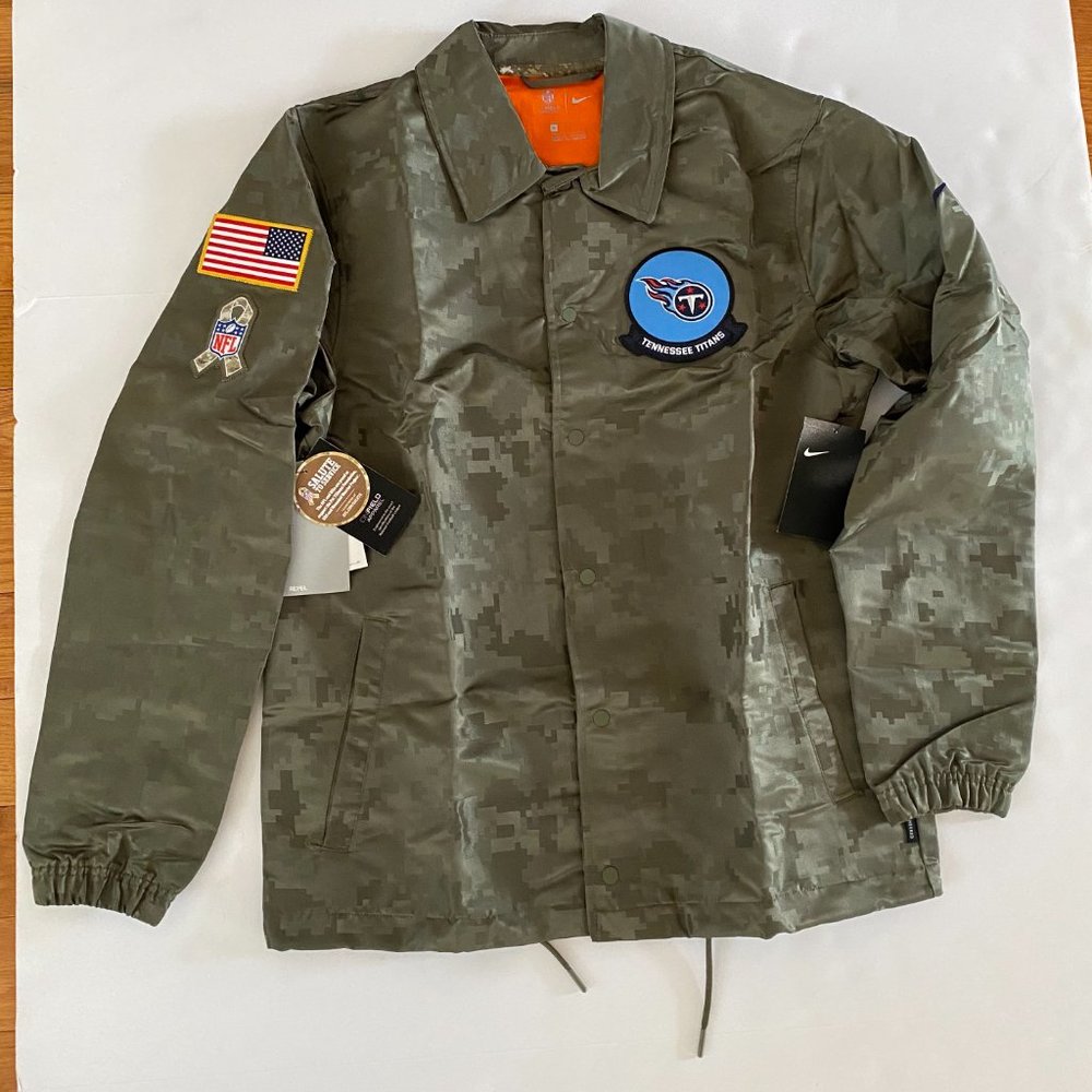 Tennessee Titans NFL Salute to Service Camo Snap Up Lightweight Jacket Men M NWT - Picture 3 of 12